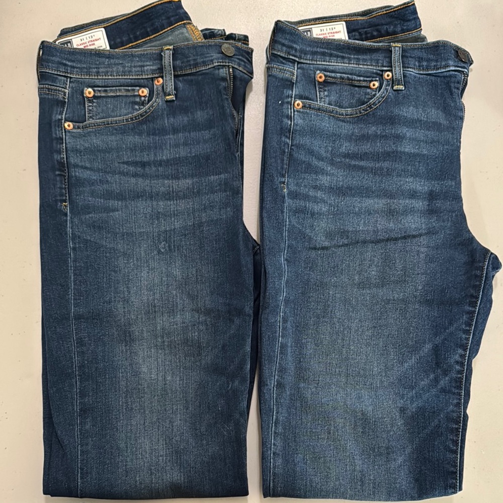 GAP Women's Straight Leg Jeans - Dark Blue